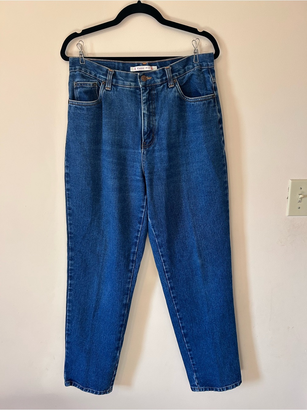 Vintage Bill Blass Easy Fit Jeans High Rise 100% Cotton Denim Size 10